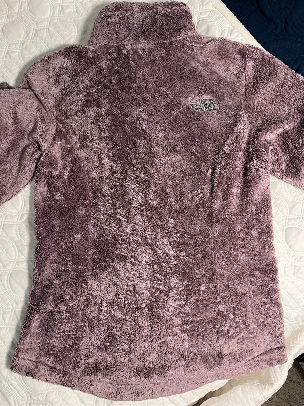The North Face Women's Purple Full Zip Mid-Length Jacket Logo Long Sleeve XS - Picture 14 of 16